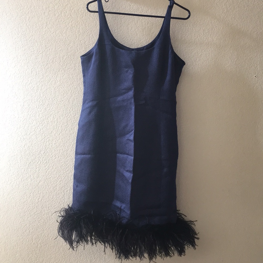 Gorgeous Armani dress w/ostrich feathers.